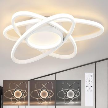Lámpara De Techo Led Moderna 3000 Con Mando A Distancia - Iluminación De Interiores Zmh