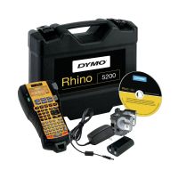 dymo rhino 5200 kit etiquetadora industrial con estuche rigido