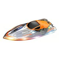 enoze c8601 24g 6kmh rc boat speedboat waterproof led light remote control ship high speed vehicles models