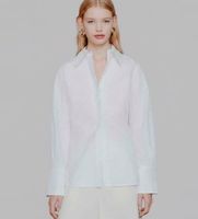 marella para mujer 2613111043200 camisa mltlegume blanco 42 casual algodon manga larga