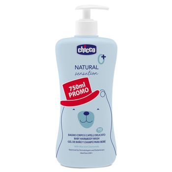 Chicco Natural Gel de Baño y Champu Para Bebe 750 ml
