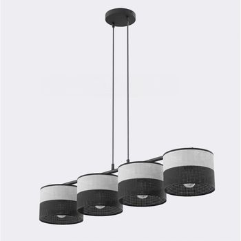 Lámpara colgante lomis gris (4 luces)