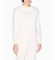 ax armani exchange para mujer xw001451af10830u1003 sudadera regular blanco roto xs casual algodon manga larga