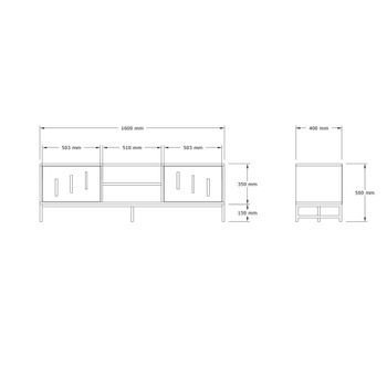 Mueble Tv Shape Roble Zafiro