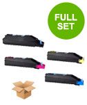 compatible multipack kyocera tk-880kyfull set toner cartridges 4 pack