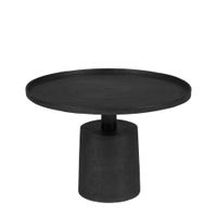 mesa de centro de aluminio negro