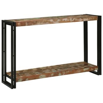 Mesa Consola 120 X 33 X 75 Cm Madera Sólida Recuperada Vidaxl