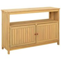 mesa consola de jardin  mesa de exterior acacia clara 110 x 35 x 75 cm