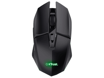 Ratón gaming - Trust GXT 110 Felox, Inalámbrico, 4800 dpi, 6 teclas, Autonomía 80h, Negro