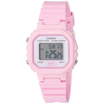 Reloj casio digital MUJER LA-20WH-4A1 color rosa alarma y luz led