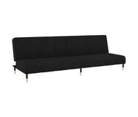 sofa cama - sofa convertible de 2 plazas terciopelo negro