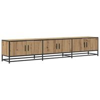 unidades de tv 2 uds  mueble de salon  gabinete de tv roble artesanal 210 x 35 x 41 cm