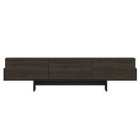 soporte de tv de madera hege - 180 x 30 x 44 cm - negro