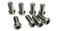 tuercas y tornillos de plato alugear para monoplato 5 piezas negro