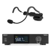 microfono vonyx wsh20 inalambrico uhf con receptor rack 19 y 16 canales