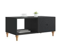mesa de cafe - mesa de centro - mesa baja negro 90 x 50 x 40 cm madera de ingenieria