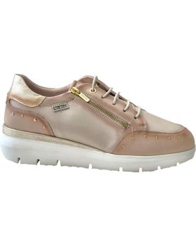 de PIKOLINOS ZAPATILLAS PIKOLINOS W2A-6596CPC1 BEIGE CON CREMALLERA LATERAL NATA