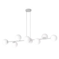 lampara colgante odra gris opal 8 luces
