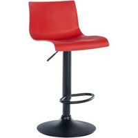 taburete de bar branford plastico rojo 36x39x84 cm clp