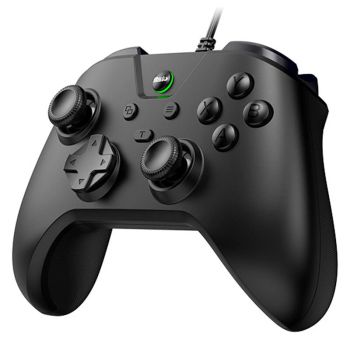 Controlador de juegos con cables G4 1000 Hz tasa de sondeo Joystick de película de carbono Doble vibración Turbo gamepad