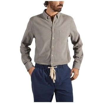 Portuguese Flannel Camisa manga larga Lobo Shirt - Grey para hombre