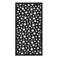 panorama alfombra vinilica estrellas color negro 80x300 cm