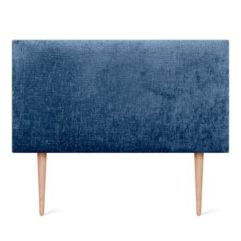 Dhome Cabecero De Lana Natural 90x105cm Con Patas Camas 80/90 - Azul