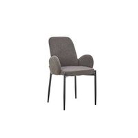 silla balboa tela boucle gris dimensiones h88 x l60 x p57 ideal para tu cocina o comedor