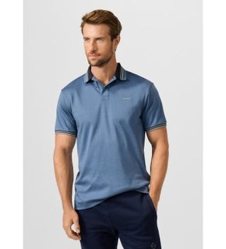 Hackett London para hombre. HM5600230 Polo Members azul (M), Casual, Algodón, Manga corta