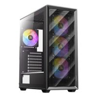 caja pc antec ax85 argb midi tower negro atx ventana lateral 4x ventiladores 2x usb 32
