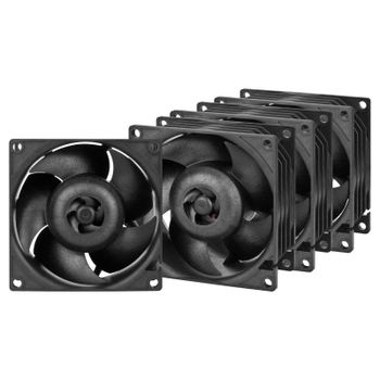 Ventilador ARCTIC S8038-7K 8cm 10000rpm 118,93m³/h Doble Rodamiento PWM Negro