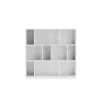 estanteria libreria en melamina blanco 117x119x32 cm
