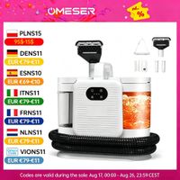 omeser c988 1650w maquina de pulverizacion de limpieza a vapor 15kpa limpiador de alfombras de succion electrodomestico inteligente de mano para limpieza de sofa cama