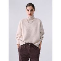 liu jo jersey jersey de cuello alto en lana cepillada para mujer
