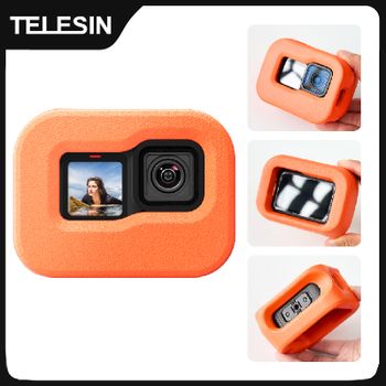TELESIN-funda flotante impermeable, funda protectora con flotabilidad, carcasa de buceo subacuático para Gopro Hero 9 10 11 12 13