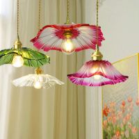 luces colgantes vintage lamparas colgantes de cristal de flores iluminacion de decoracion del hogar sala de estar dormitorio mesita de noche accesorio de iluminacion para tienda interior