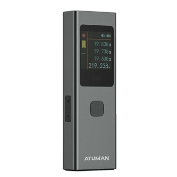 ATUMAN 3In1 LS6 Medidor de distancia láser de 40 m de alcance Instrumento de medición de batería de 300 mAh Pantalla a c
