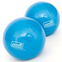 pelotas tonificadoras para pilates 2 uds 900g azul sis-310038 sissel