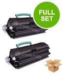 Compatible Multipack Lexmark E450d Printer Toner Cartridges (2 Pack) -E450A11E