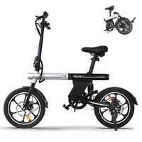 bicicleta electrica plegable unisex avdl eu de 16 pulgadas para desplazamientos y uso ligero fuera de carretera con autonomia de hasta 30 km y bateria de 36 v y 128 ah