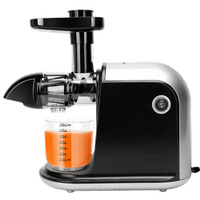 aigostar joyslow- licuadora de prensado en frio licuadora para frutas y verduras extractor de zumos con funcion inversa motor silencioso libro de recetas incluido y cepillo de limpieza libre de bpa