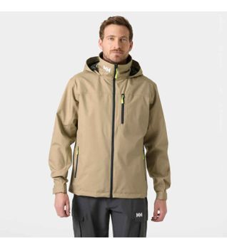 Helly Hansen para hombre. 34443 Chaqueta Crew Hooded 2.0 beige (S), Casual, Deportivo, Multideporte, Poliéster