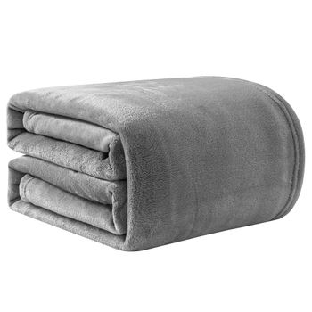 Good Nite-Manta de día de forro polar para adultos, suave, cálida y lavable a máquina, color gris
