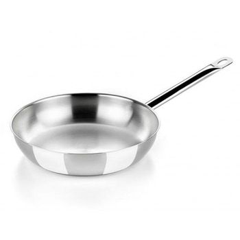 BRA Profesional Sartén de Acero Inoxidable 24cm Plata