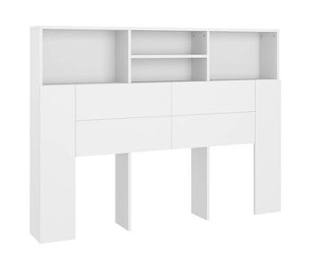 Vidaxl cabecero blanco 140x19x103,5 cm