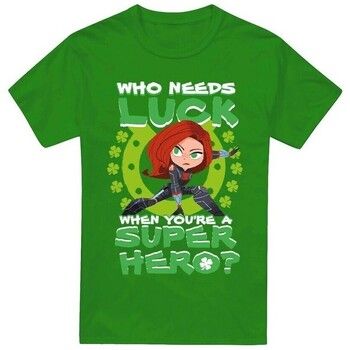 Black Widow Camiseta St Patrick's Day Lucky para hombre