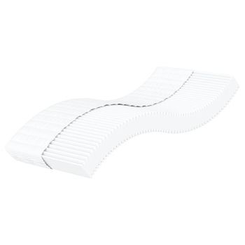 Colchón De Espuma Dureza H2 H3 Blanco 80x210 Cm Vidaxl