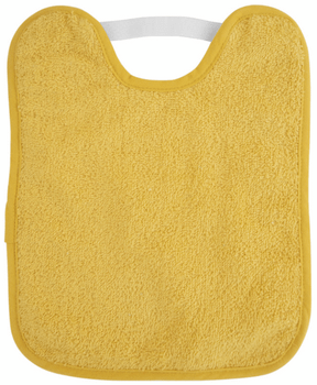 Saro Babero de Rizo Plastificado Mostaza