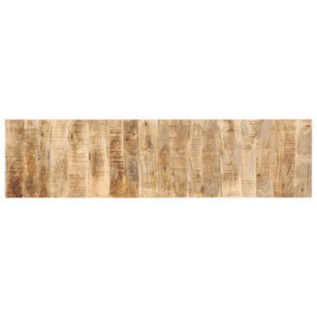 Cabecero De Cama 200 Cm Madera Maciza De Mango Rugoso Vidaxl