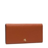 ralph lauren cartera grande slim wallet 432802917010-brown